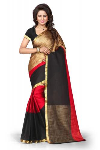 Red Silk Cotton Saree