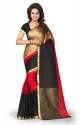 Red Silk Cotton Saree