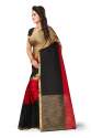 Red Silk Cotton Saree thumb 2
