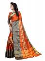Silk Orange Sarees thumb 2