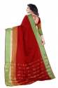 Tashi Red Cotton Silk Saree thumb 2