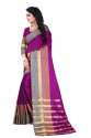 Tashi Wine Cotton Silk Saree thumb 2