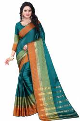Tasi Rama Cotton Silk Saree