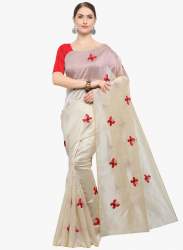 Zarna Silk Saree With Embroidery Work