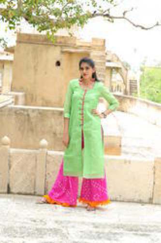 Fancy Chanderi Kurtis