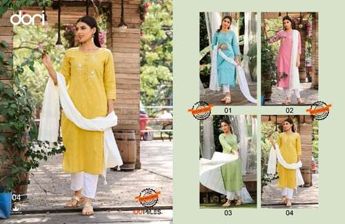 100 Miles  Cotton Kurti pant set  by Suruchi Creations