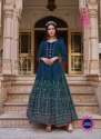 Designer Kajal Style Floor Length Kurti thumb 2