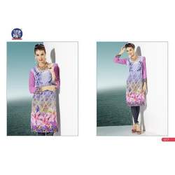 Fancy Floral Printed Cotton Kurti 
