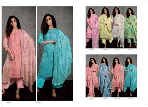 Zulfat Cotton Unstitched Dress Trishala Vol 6