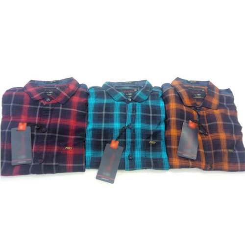 Men Casual Checks Cotton Shirts