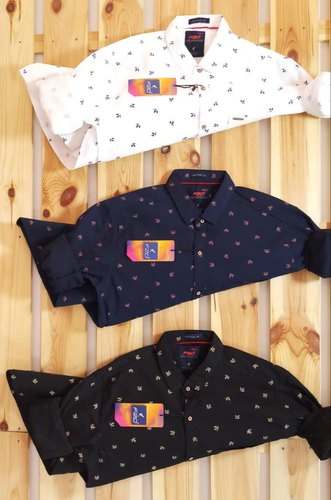 Men Printed Cotton Full Sleeve Shirts by Next Garment Distribution