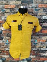 Mens Double Pocket Cotton Shirts