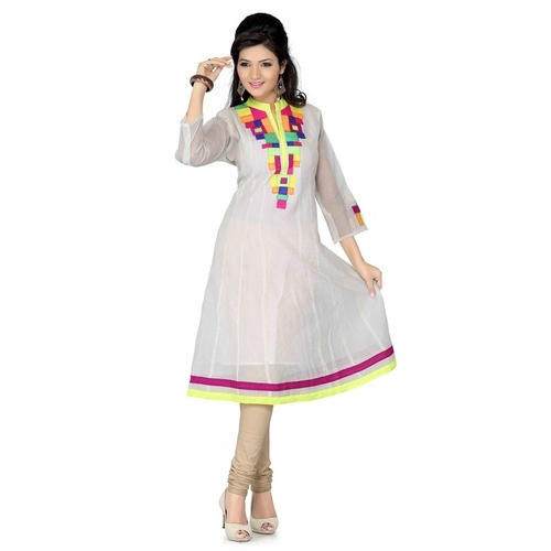Ladies white  Kurti