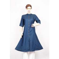 Blue Denim Kurti