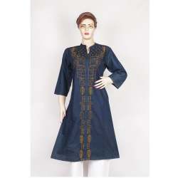 Dark Blue Denim Kurtis