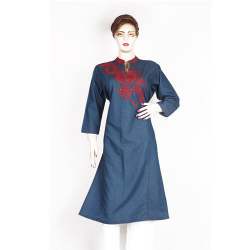 Fancy Denim Kurtis For Ladies