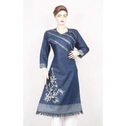 Ladies Denim Kurtis