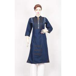 Plain Denim Kurtis