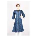 Women Stitched Denim Kurti