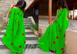 cotton chanderi with fancy