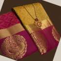 fabric kanjivaram tussar silk  thumb 2