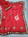 fabric marbel chiffon saree thumb 3