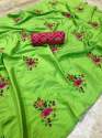 fabric sana silk saree  banrasi silk blouse thumb 4