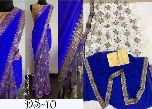 PALLU GEORGETTE SHIKT NET