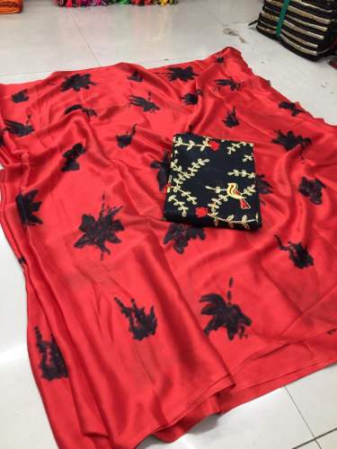 satin silk saree 
