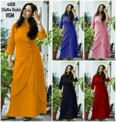 SELFIE KURTI WITH DHOTI