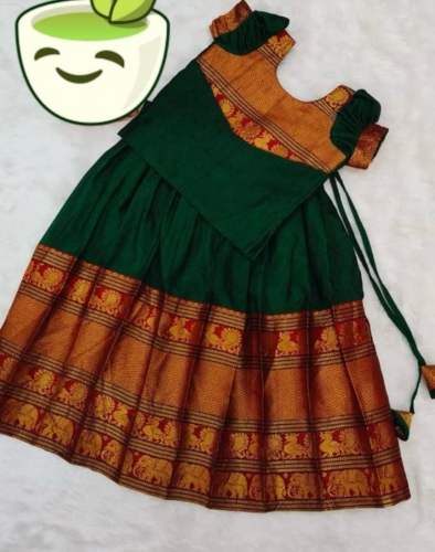 trandi kids girl silk  lehenga  by Iscon Empex