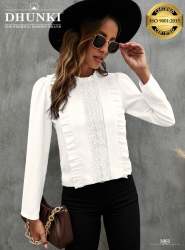 Ladies Designer Long Sleeve Tops-Dhunki 5061
