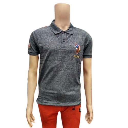 grey Collar T-Shirt