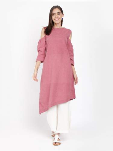 Buy IndusDiva Khadi Kurta Pant Set At Online Price by IndusDiva