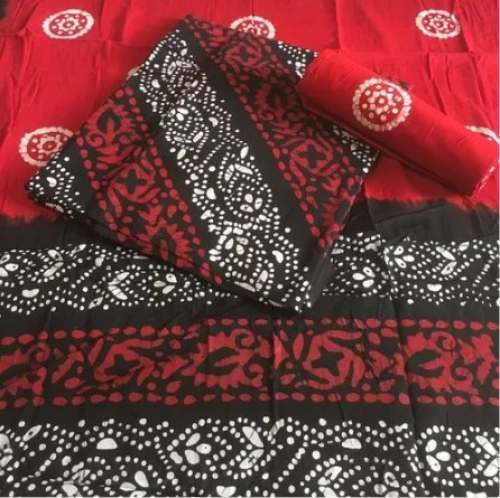 Printed Ethnic Batik Dress Materials by F K Textile