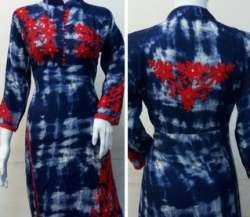 Long Fler Back Work Kurti