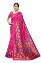 Art Silk Sarees With Floral Print thumb 3