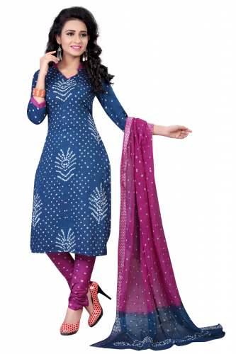 Bandhani printed dress material