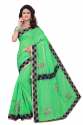  Chanderi cotton silk Saree With Blouse Piece thumb 2