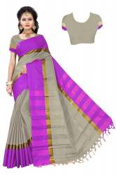  Cotton Silk Saree with Jhalar
