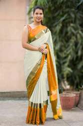 Cotton Silk Saree With Running Blouse Piece