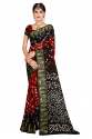 Desining printed Bandhni Silk Saree