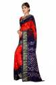 Desining printed Bandhni Silk Saree thumb 1