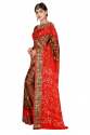 Desining printed Bandhni Silk Saree thumb 3