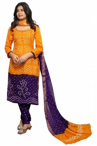 Fancy bandhani dress material 