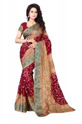 Fancy Bandhni Silk Sarees