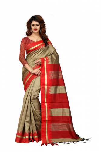 Fancy Cotton Silk Saree Material