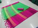 Fancy Cotton Silk Saree With Jhalar thumb 4