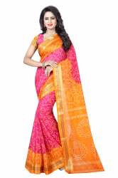 Fancy Design Bandhni Silk Saree