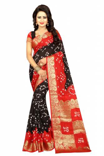 Fancy Design Bandhni Silk Sarees